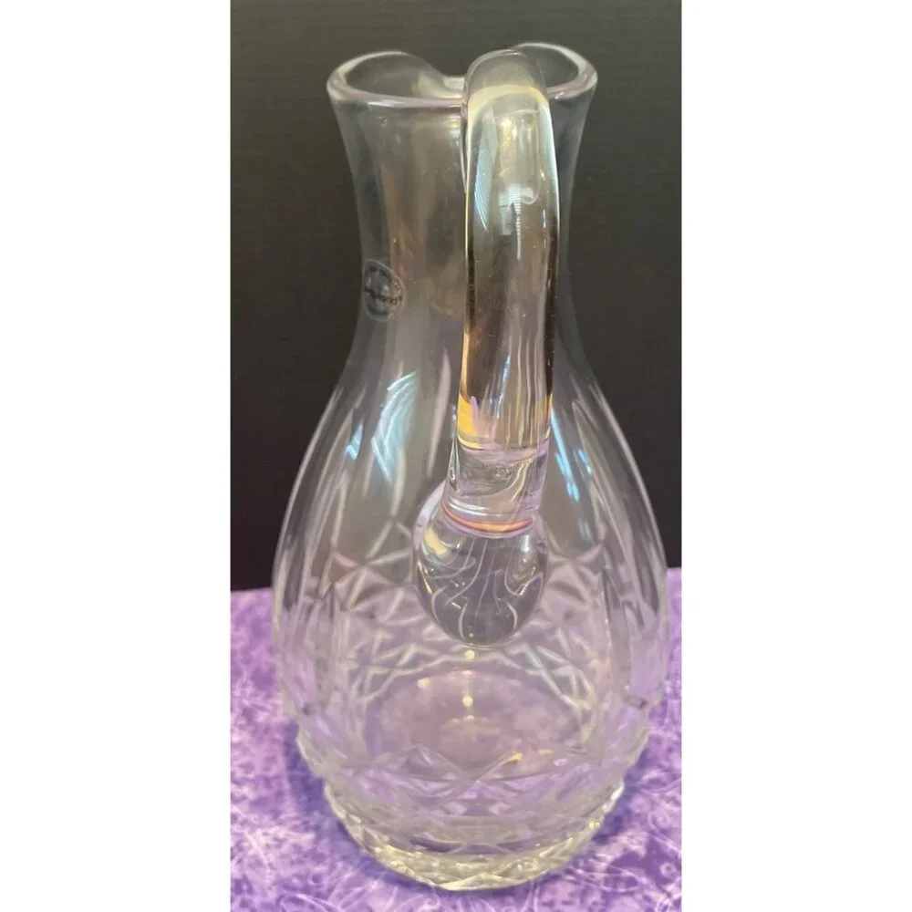 Wedgwood Full Lead Crystal‎ Carafe Decanter Pitcher 9 Inch Heavy Vintage Elegant